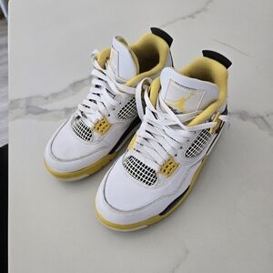 Kids Sneakers in White and Yellow